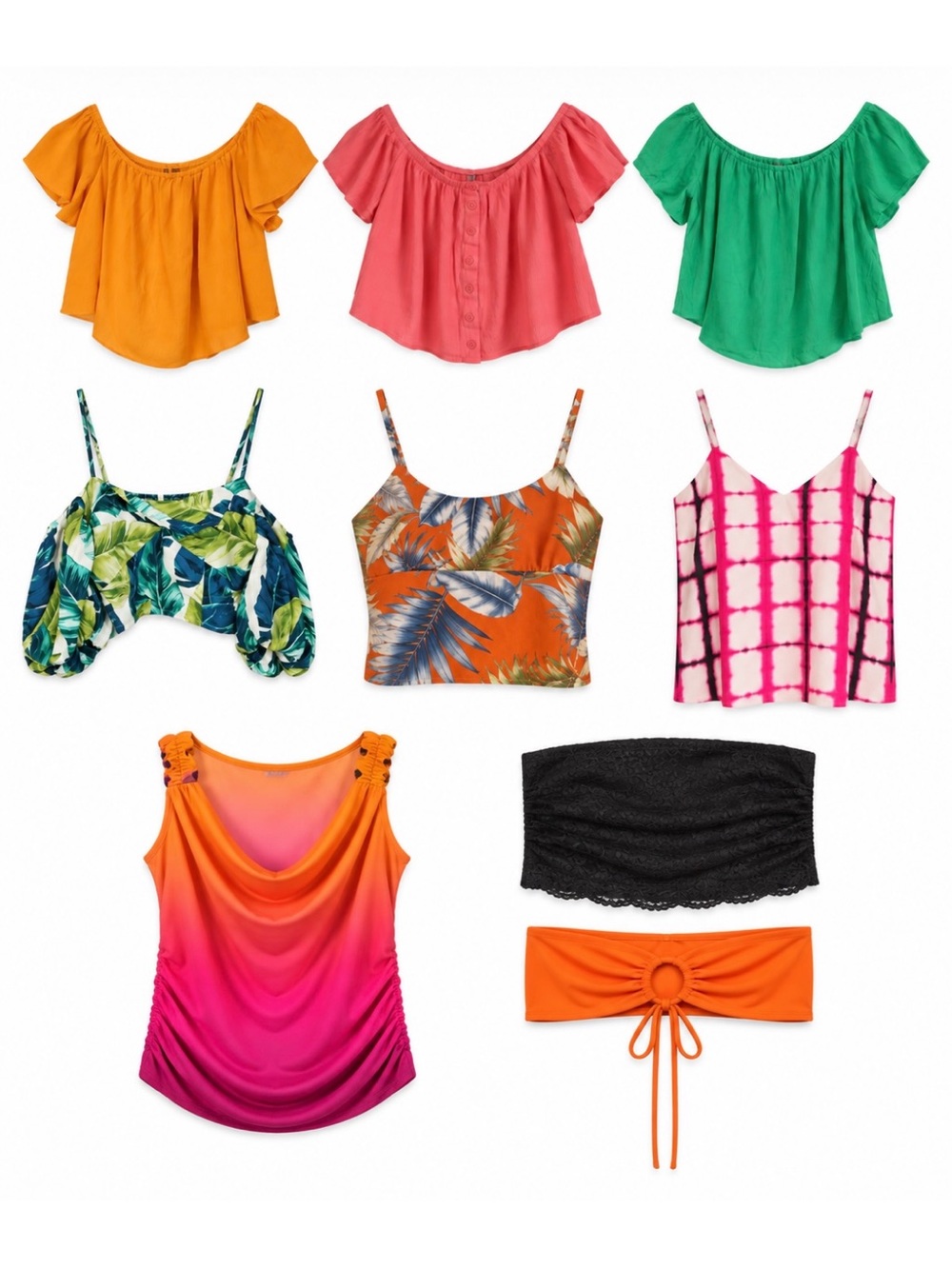 9 Piece Size Small Women's Summer Tank Top Bundle – GUC/EUC Forever21 Shelly CK
